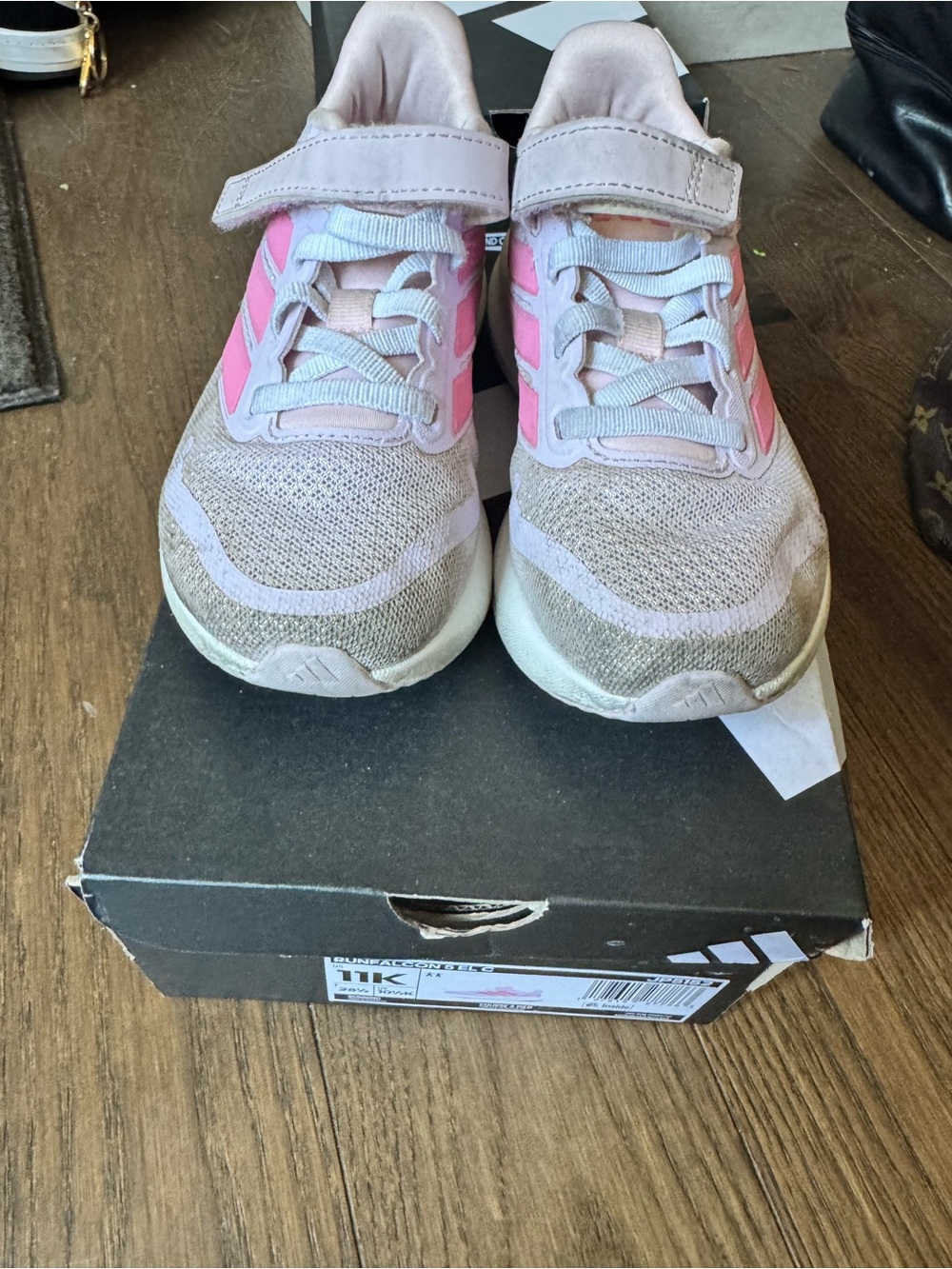 Girls pink Adidas sneaker